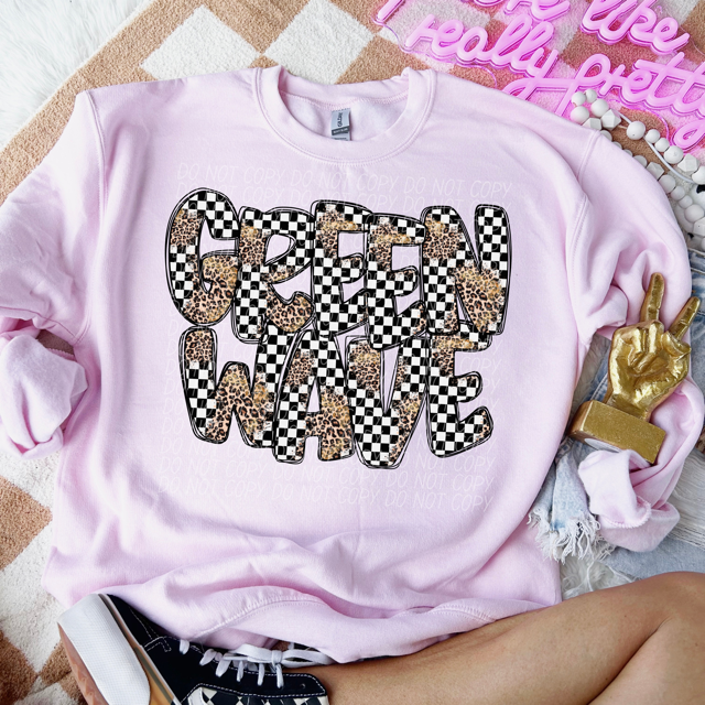 Leopard Checker School Spirit A-R DTF Print