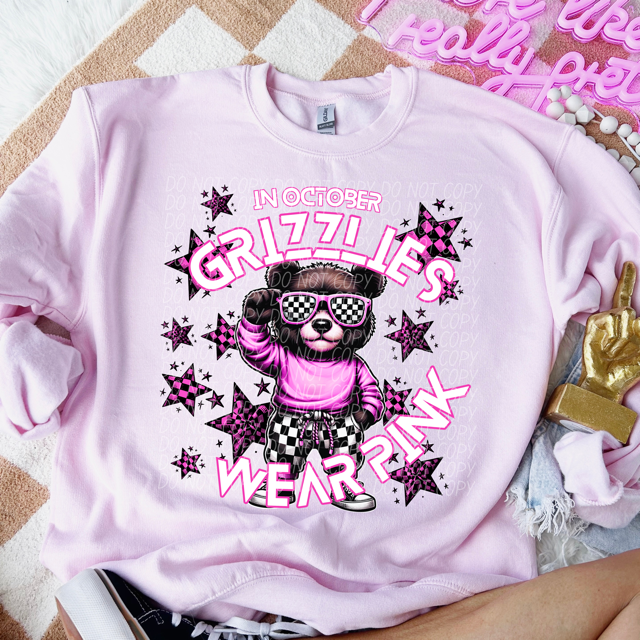 In October We Wear Pink - Mascots DTF Print