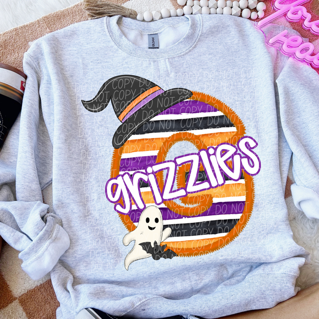 Halloween Striped Mascots DTF Print