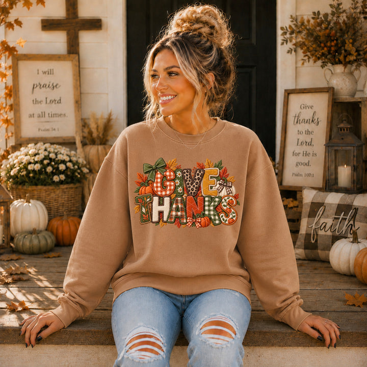 Give Thanks DTF Print