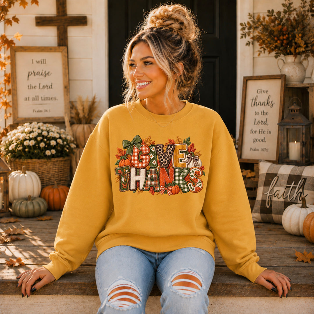 Give Thanks DTF Print