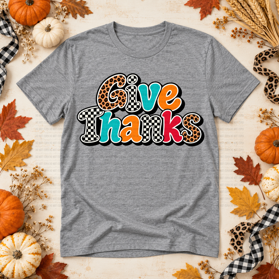 Give Thanks DTF Print