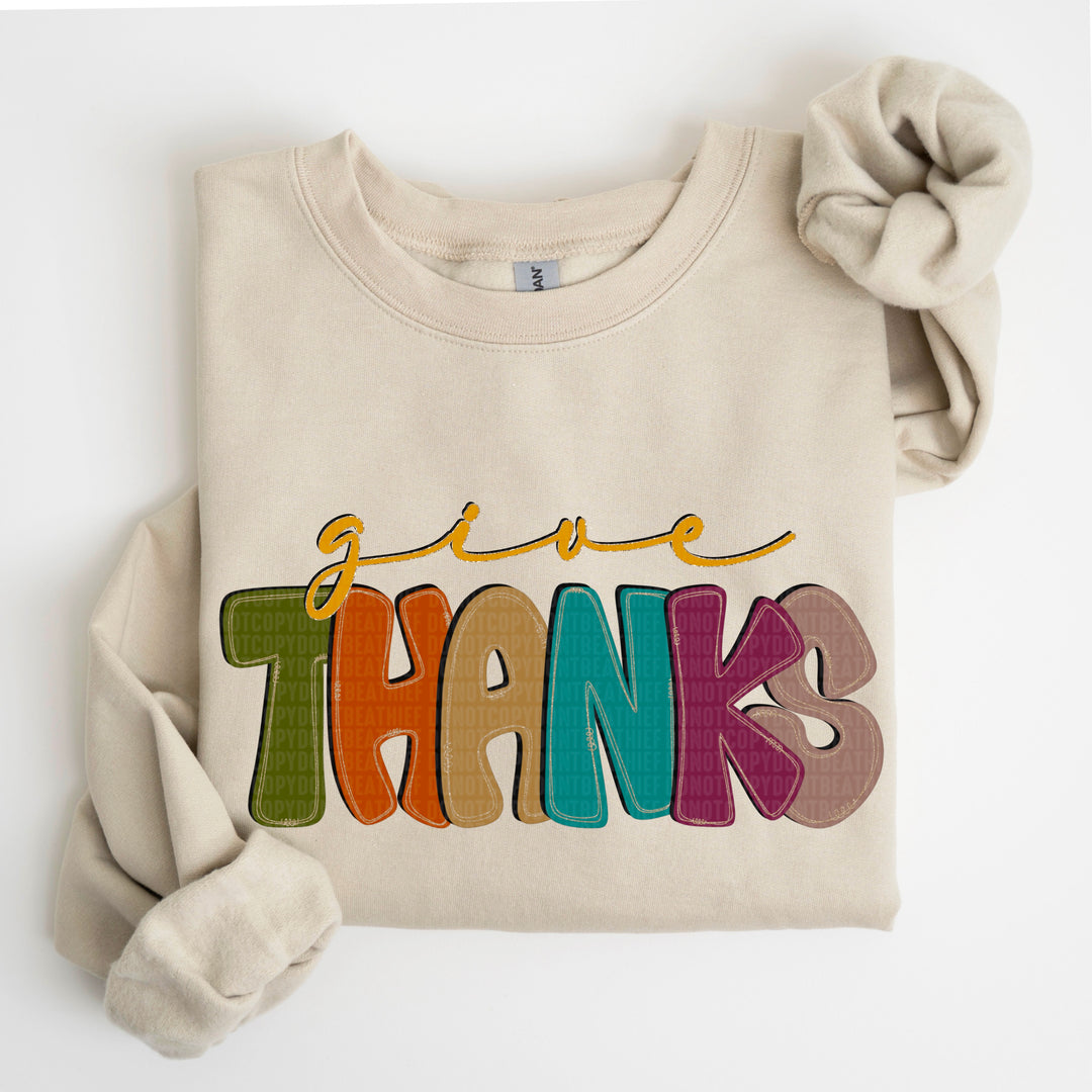 Give Thanks DTF Print