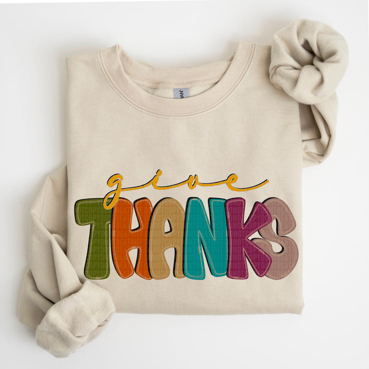 Give Thanks DTF Print