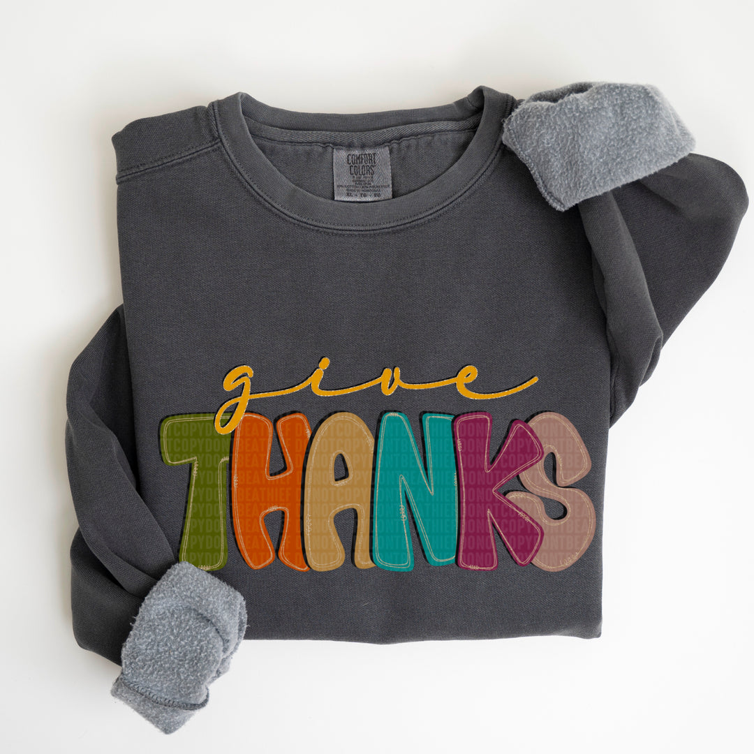 Give Thanks DTF Print