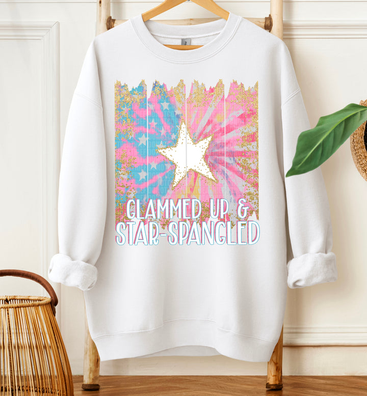 Glammed Up Star Spangled DTF Print