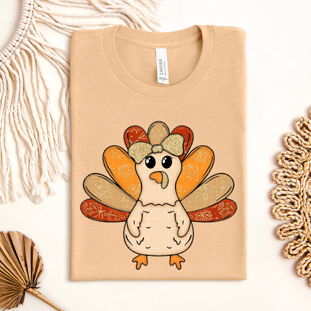 Glitter Turkey DTF Print