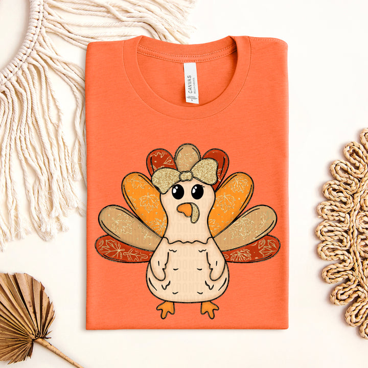 Glitter Turkey DTF Print