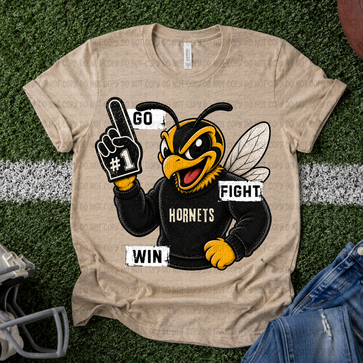 Go Fight Win Mascots DTF Print