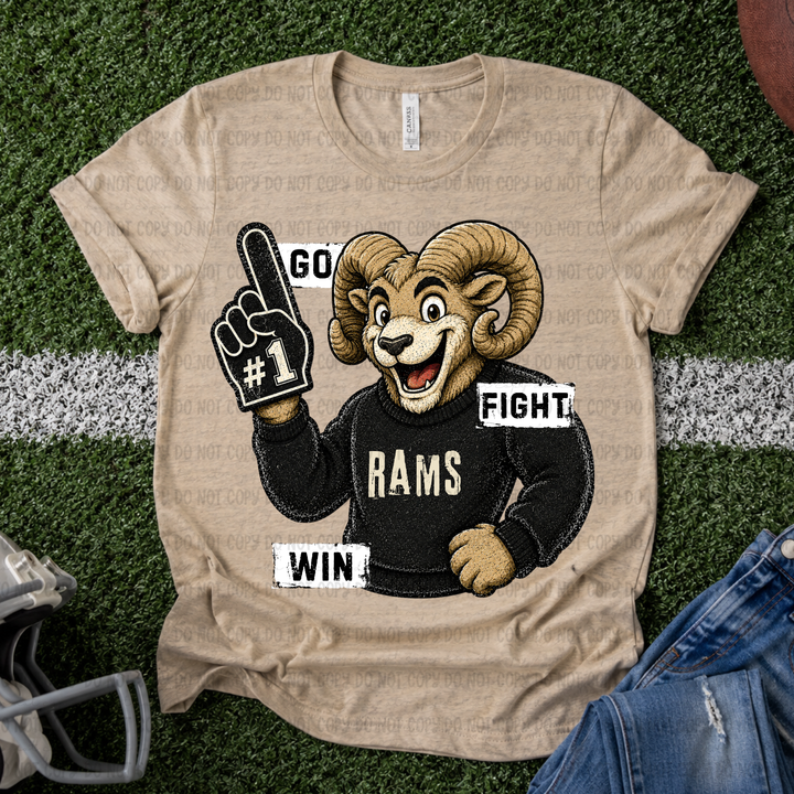 Go Fight Win Mascots DTF Print