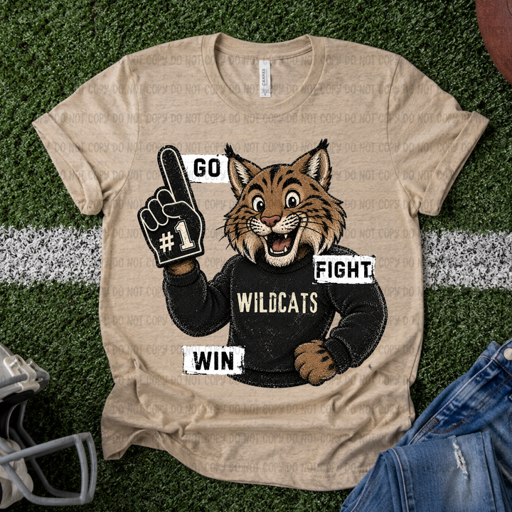 Go Fight Win Mascots DTF Print