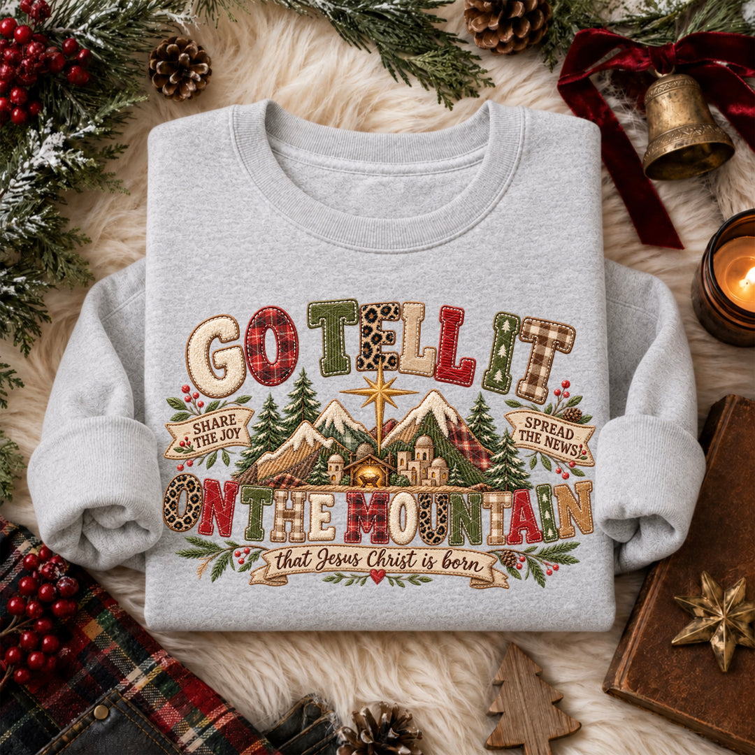 Go Tell It On The Mountain DTF Print
