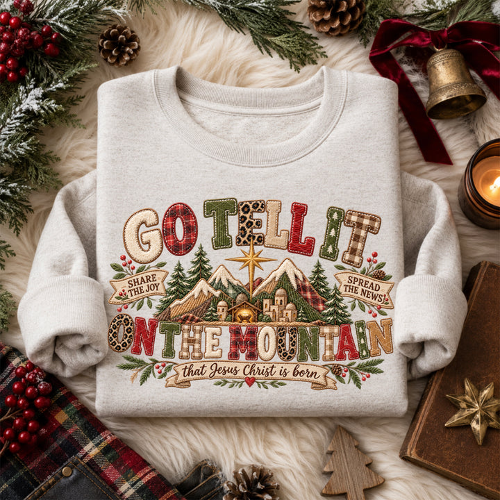 Go Tell It On The Mountain DTF Print
