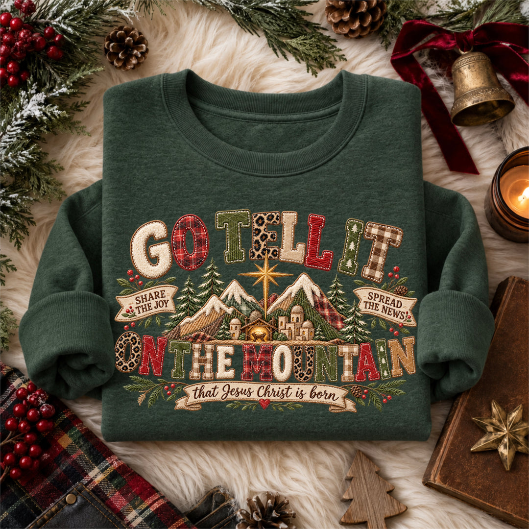 Go Tell It On The Mountain DTF Print