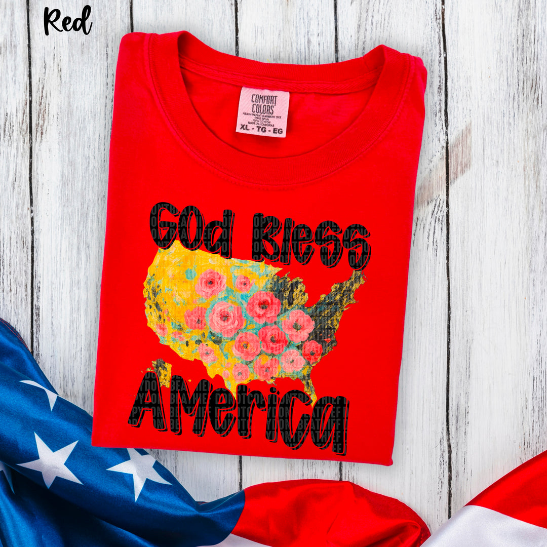 God Bless America DTF Print