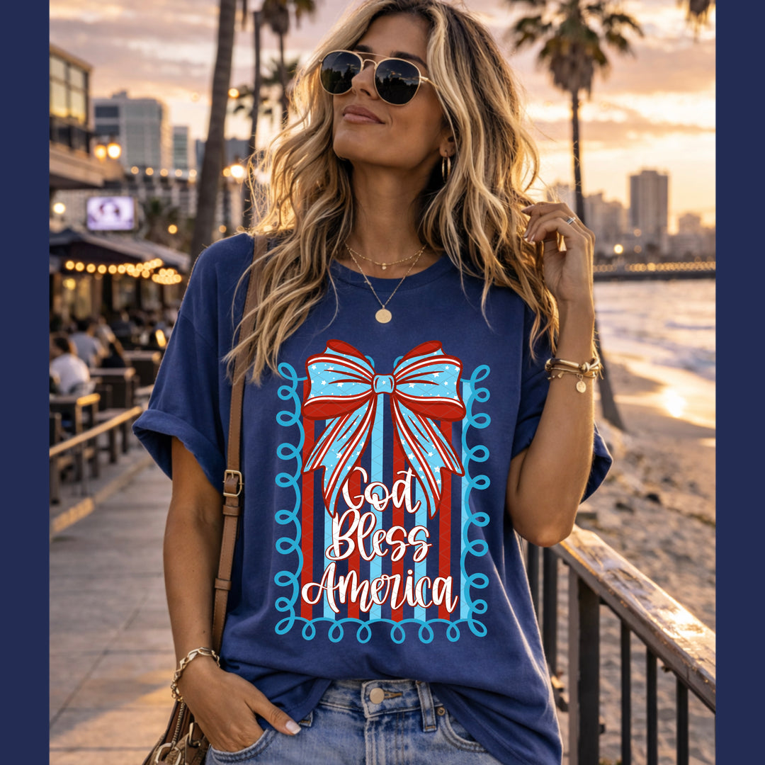 God Bless America DTF Print