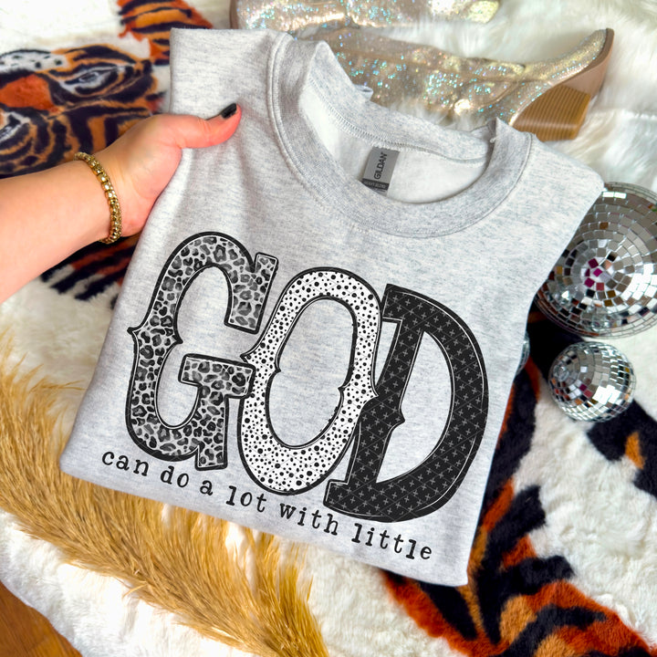 God Can Do A lot With Little DTF Print