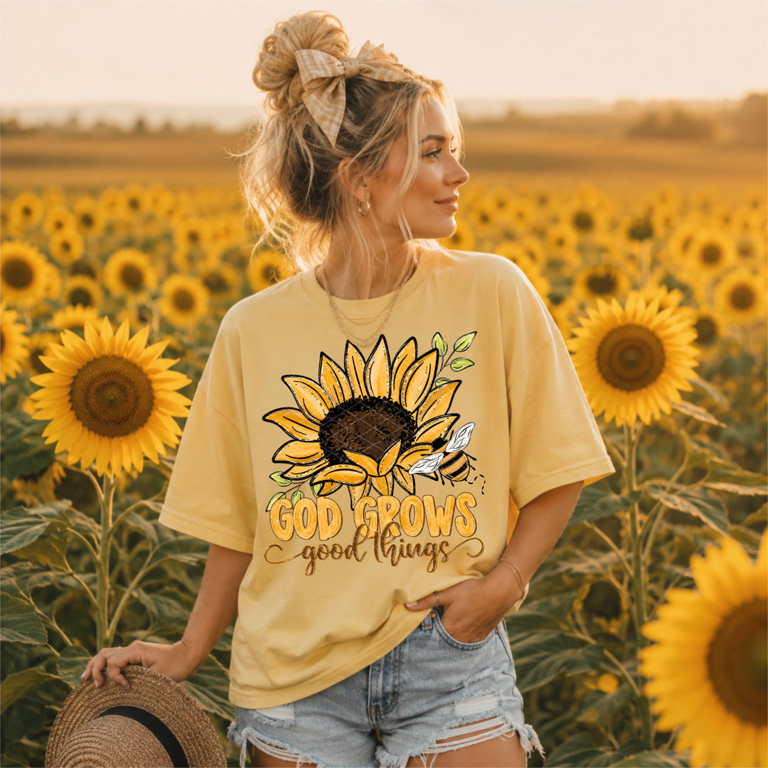 God Grows Good Things DTF Print
