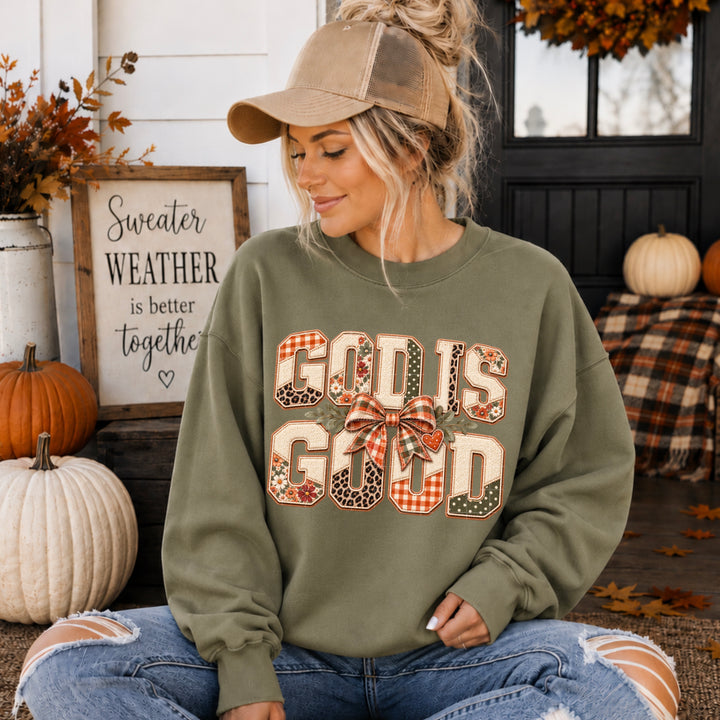 God Is Good Fall DTF Print