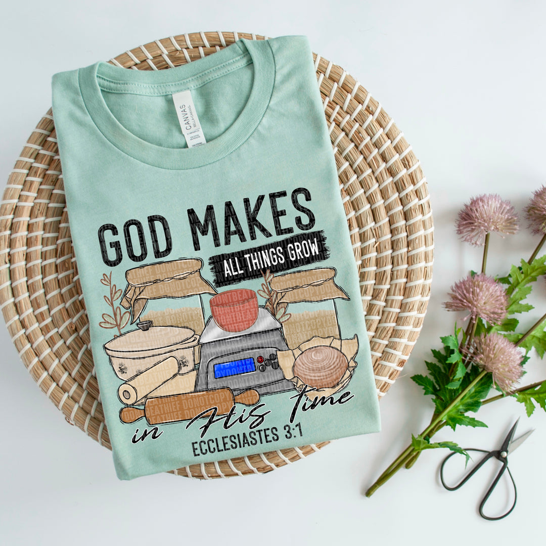 God Makes All Things Grow DTF Print