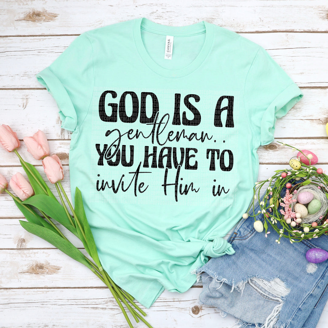 God Is A Gentleman DTF Print