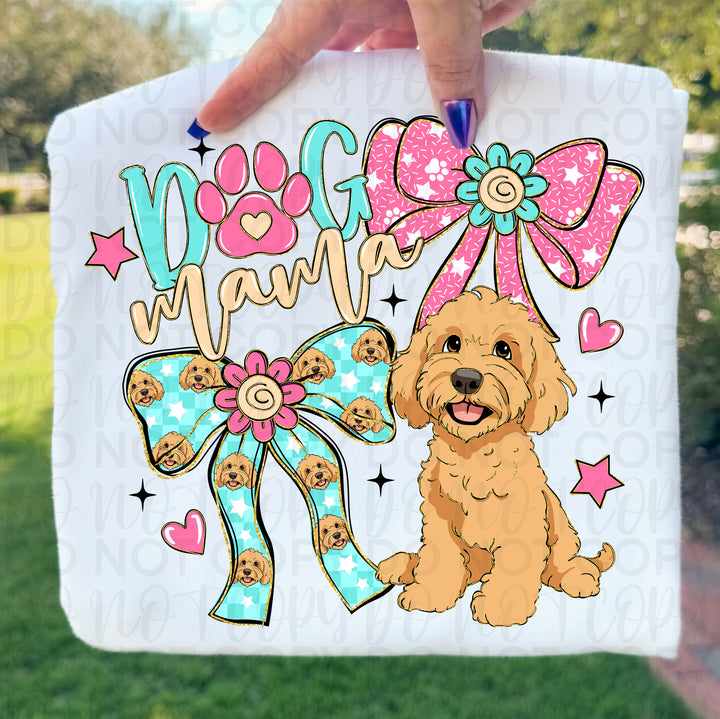 Dog Mama Coquette Bow DTF Print