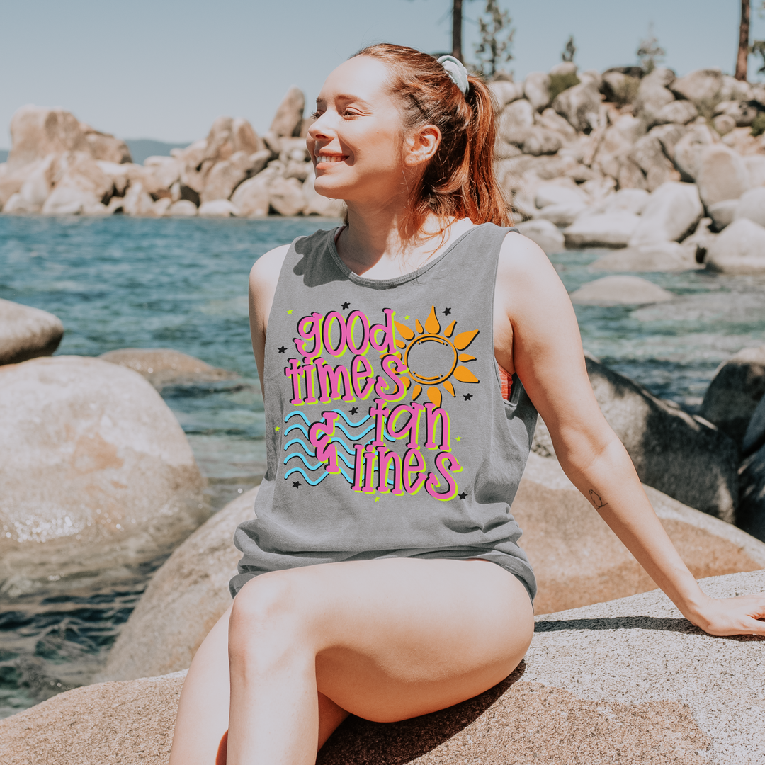 Good Times Tan Lines DTF Print