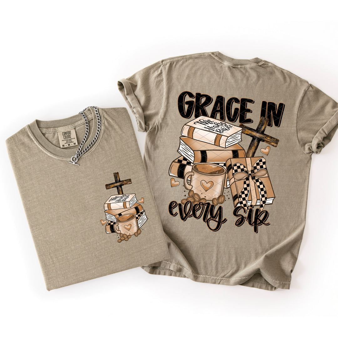 Grace In Every Sip FRONT DTF Print