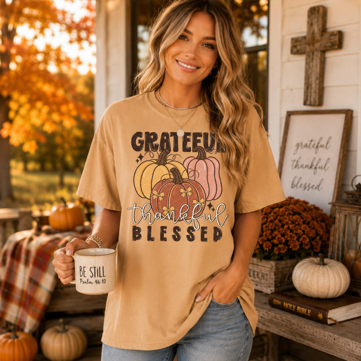Grateful Thankful Blessed DTF Print