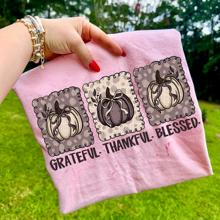 Grateful Thankful Blessed DTF Print