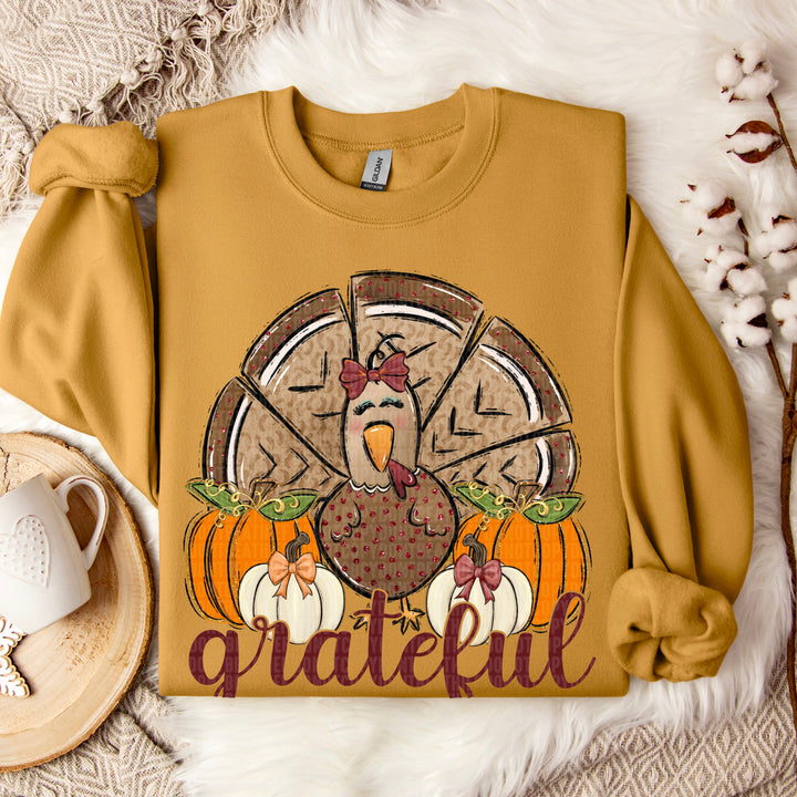 Grateful Turkey DTF Print