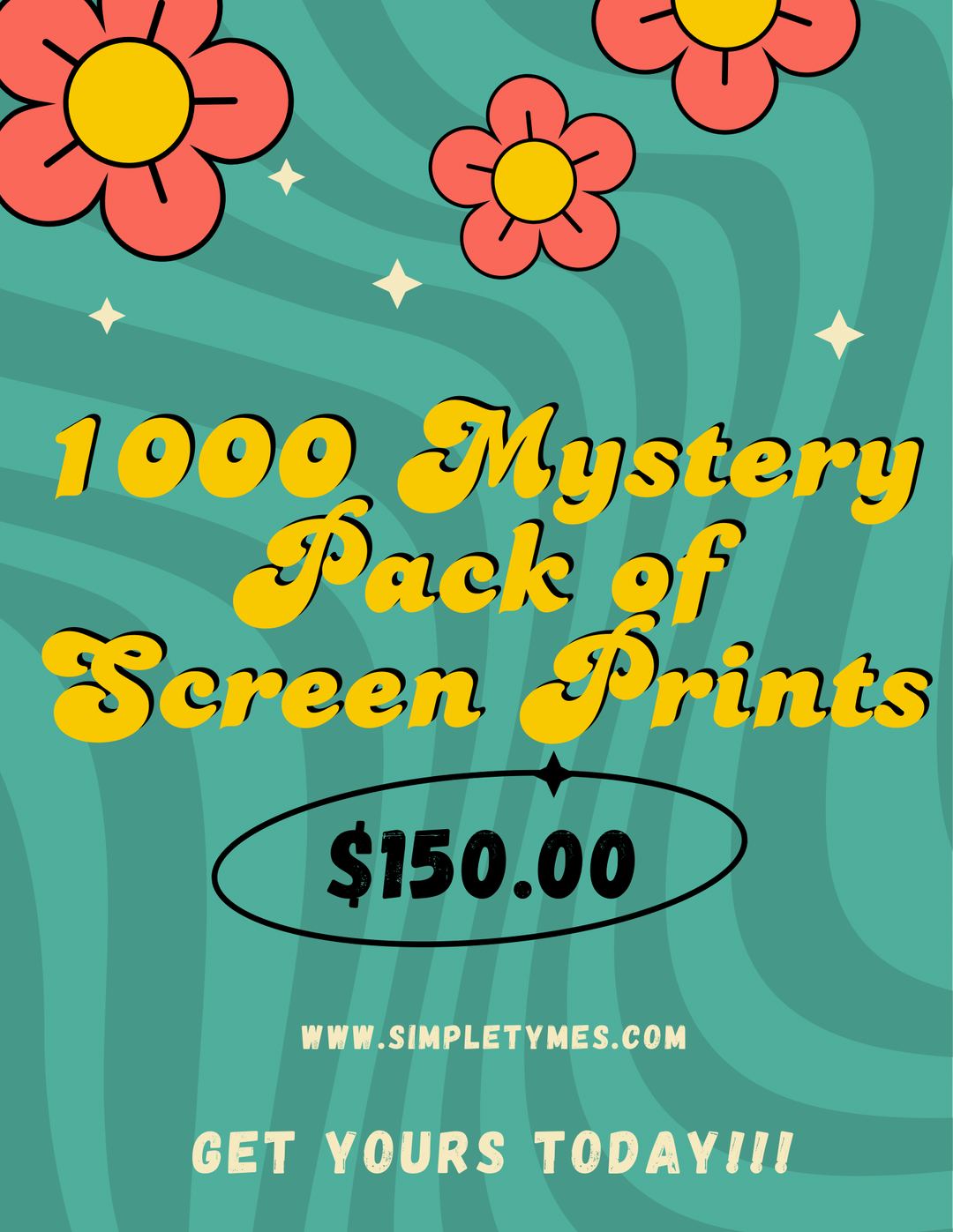 1000 Mystery Screen Print Pack