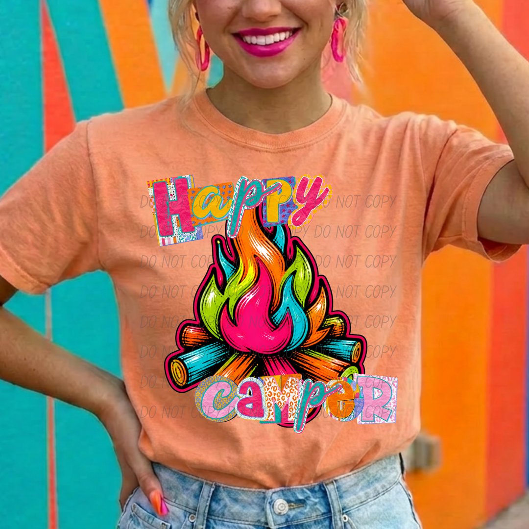 Happy Camper DTF Print