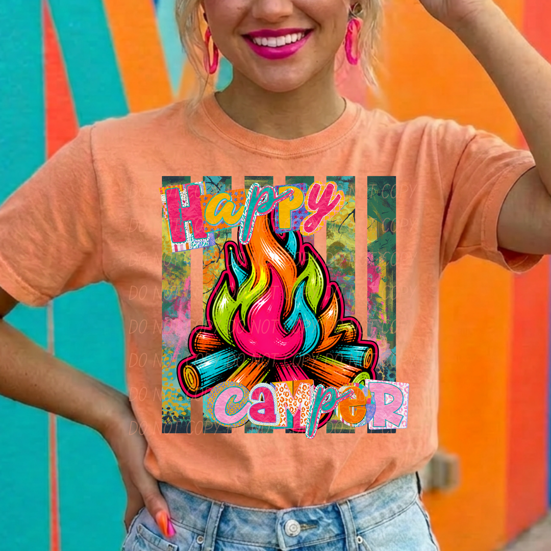 Happy Camper DTF Print