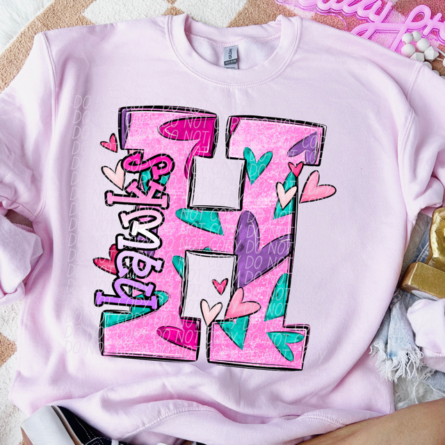 Valentine's Day Mascots DTF Print