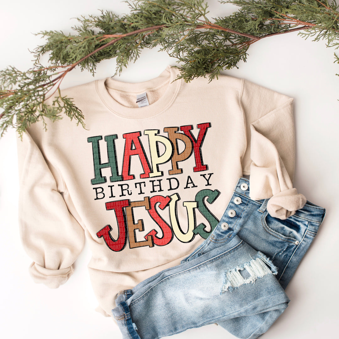 Happy Birthday Jesus DTF Print