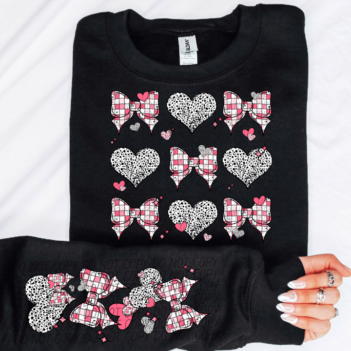 Heart and Bow DTF Print