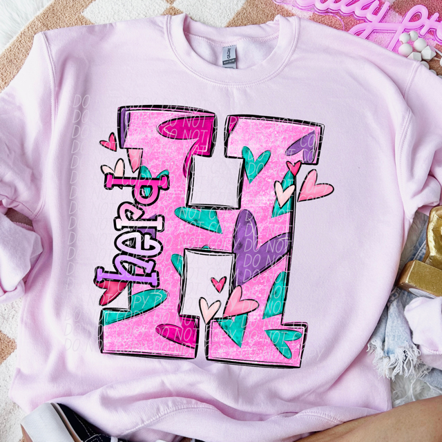 Valentine's Day Mascots DTF Print