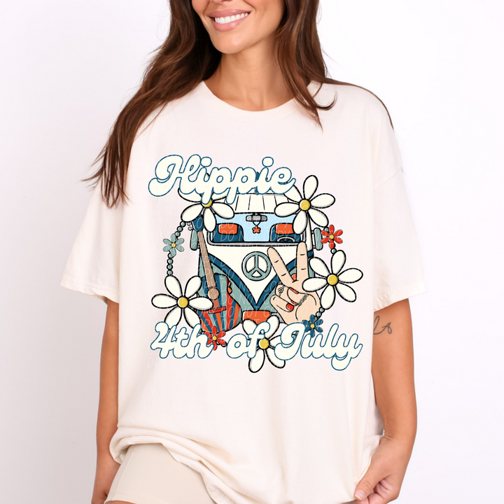 Hippie 4th of July DTF Print