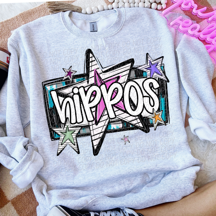 Bright Stars Mascots Youth DTF Print