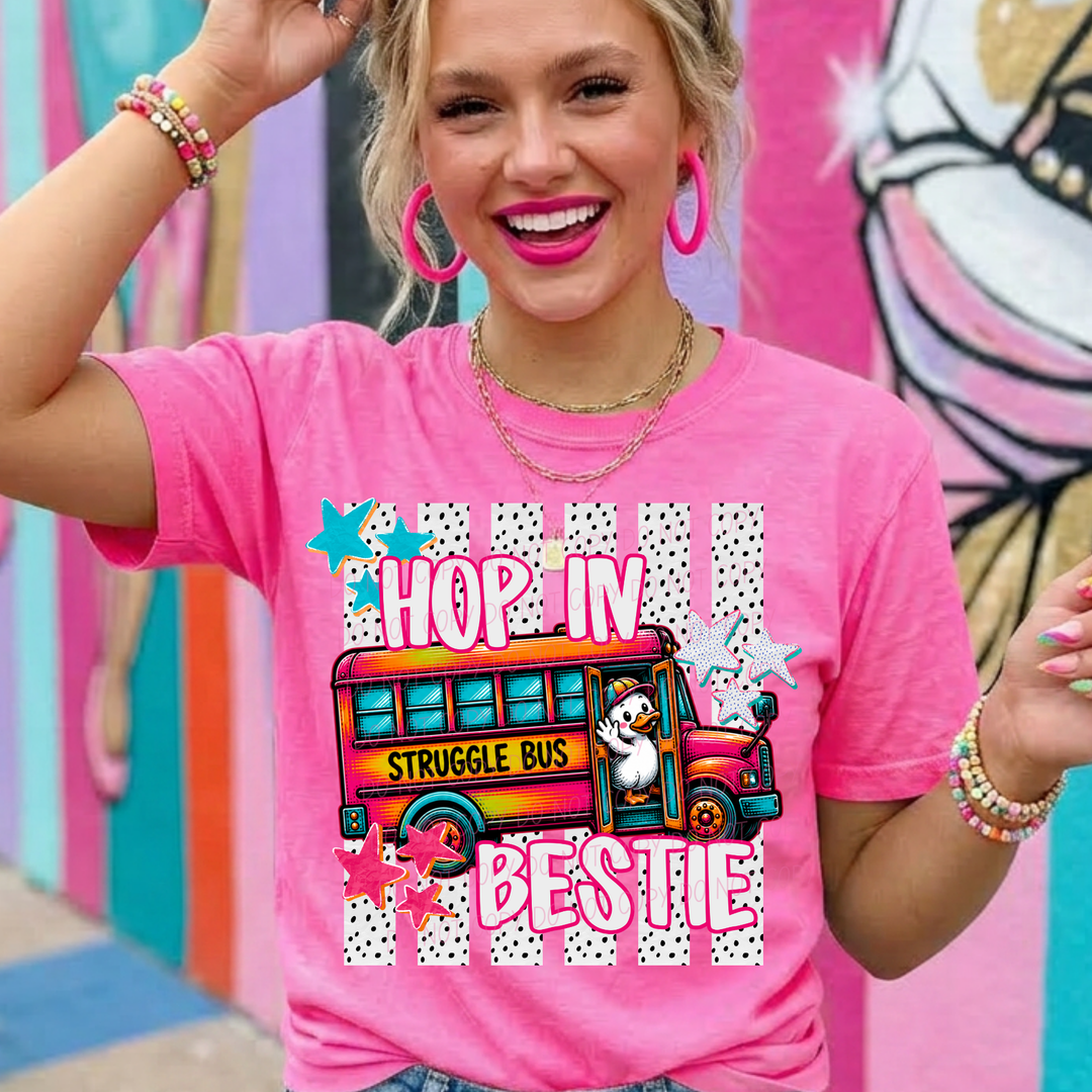 Hop in Bestie DTF Print
