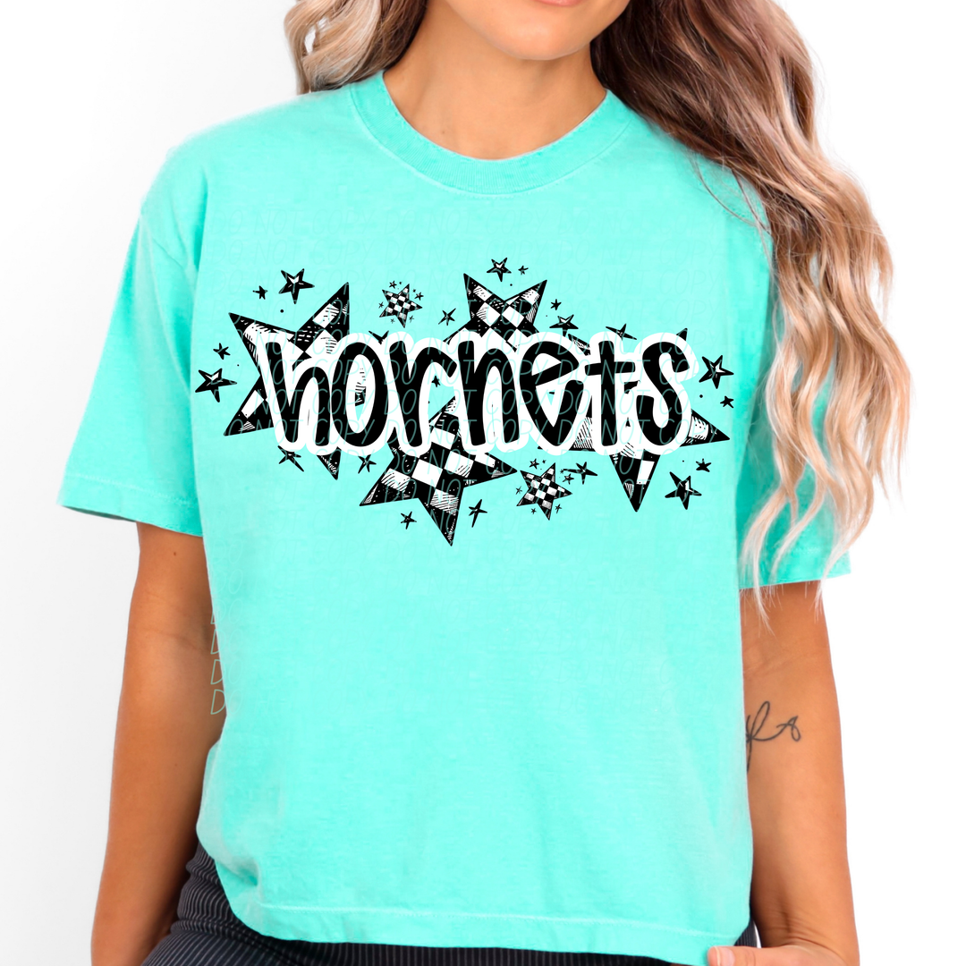 Checker Stars Mascots Youth DTF Print