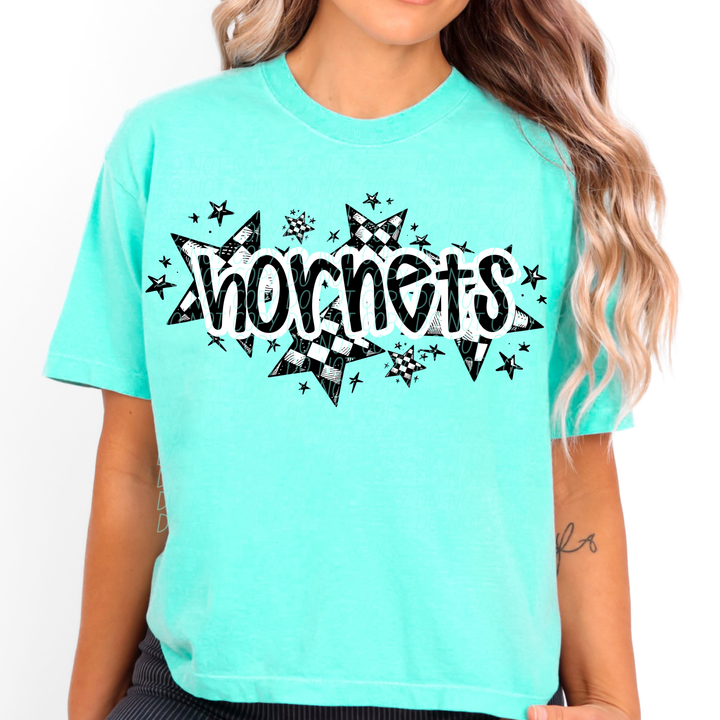 Checker Stars Mascots Youth DTF Print