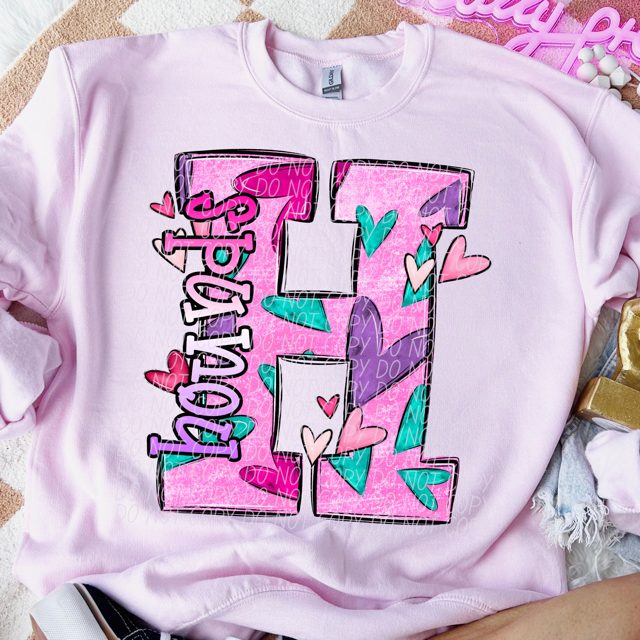 Valentine's Day Mascots DTF Print