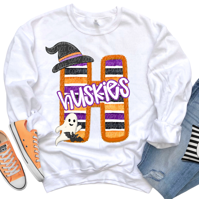 Halloween Striped Mascots DTF Print