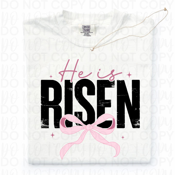 He is Risen Bow DTF Print