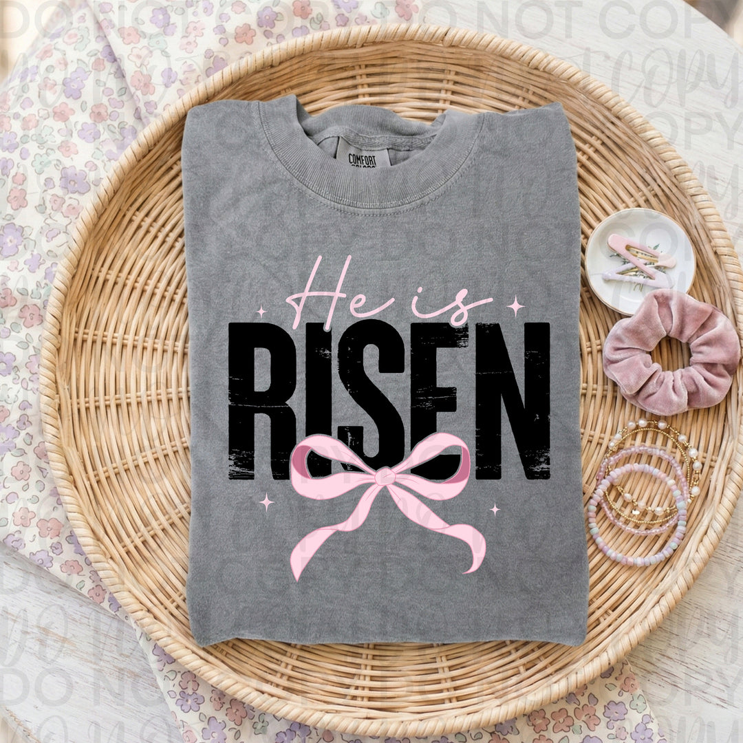 He is Risen Bow DTF Print