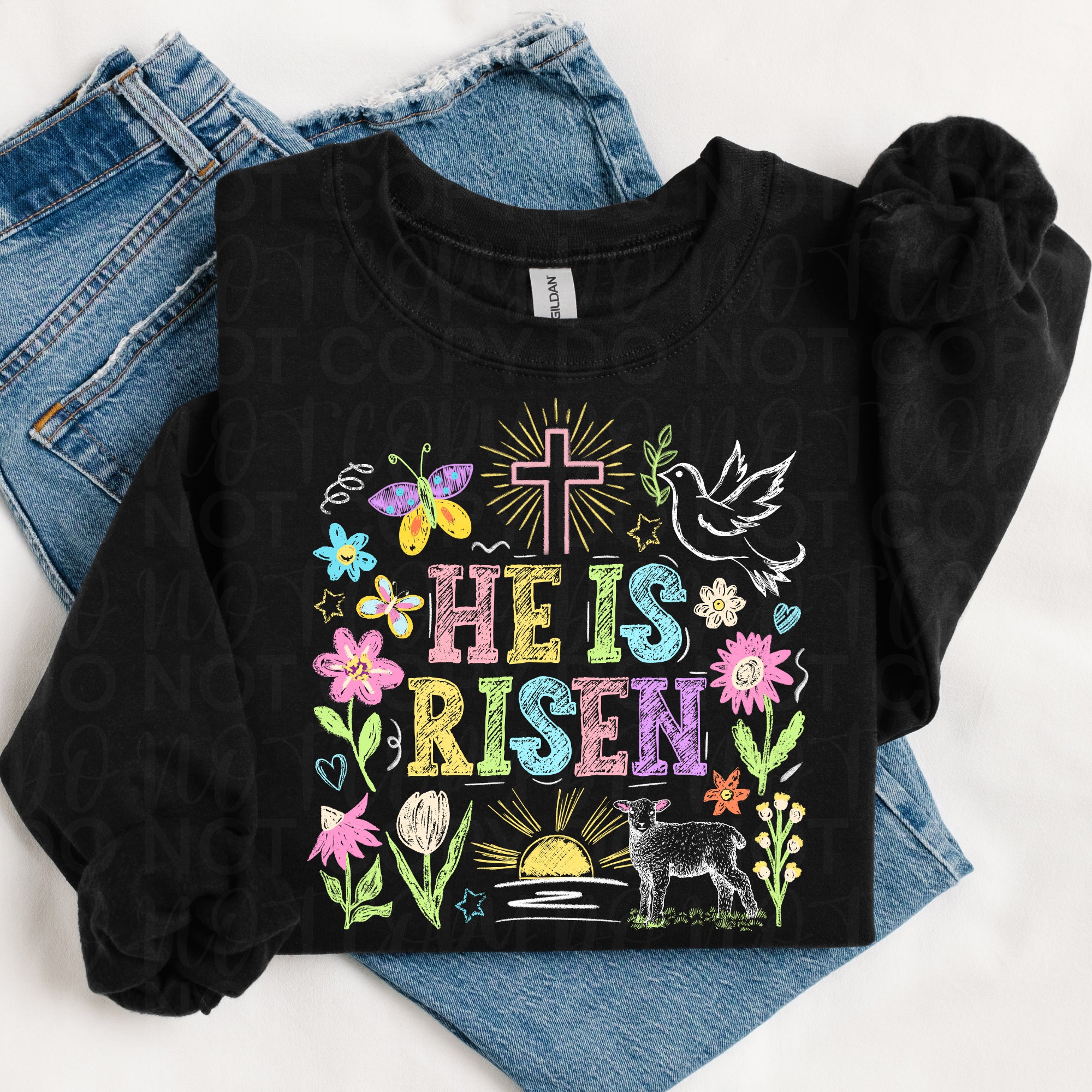 He is Risen Doodles DTF Print – Simple Tymes