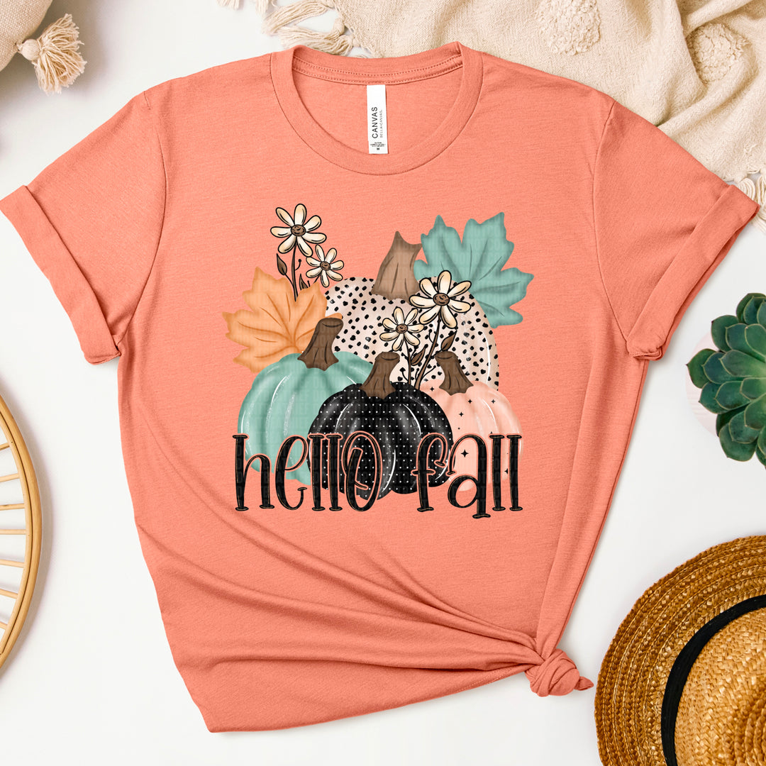 Hello Fall Pumpkins DTF Print