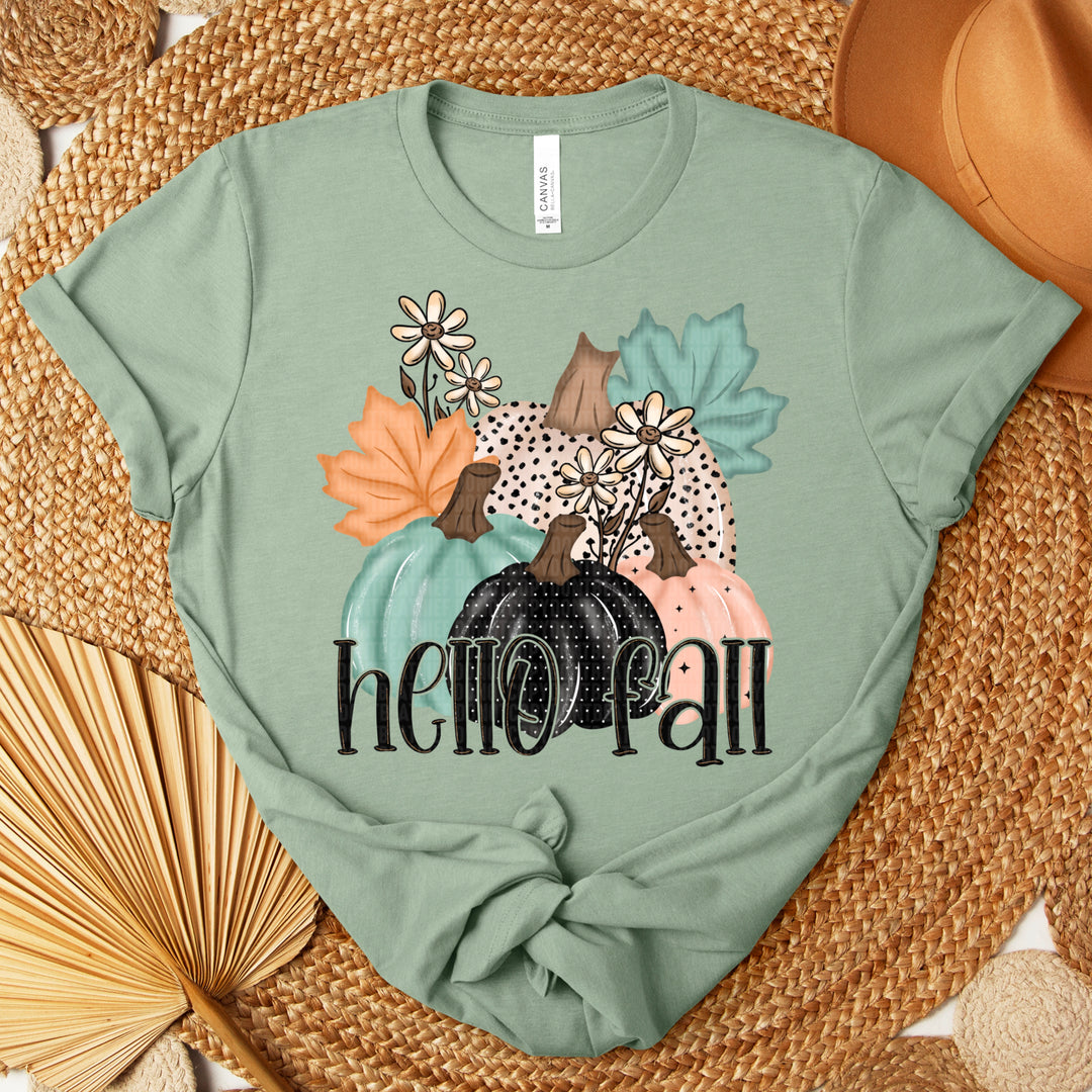 Hello Fall Pumpkins DTF Print